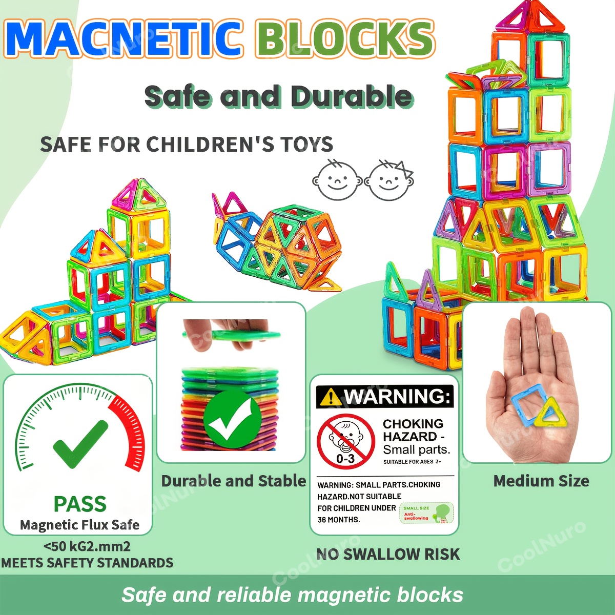 39/59pcs Colorful Clear Magnet Building Tiles for Kids